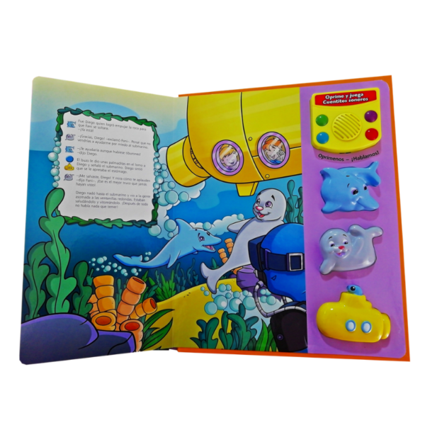 LIBRO INFANTIL INTERACTIVO EL DELFIN VALIENTE 1 TOMO - Image 3