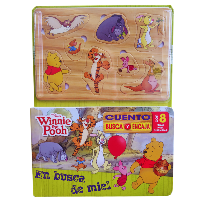 LIBRO INFANTIL BUSCA Y ENCAJA: WINNIE THE POOH
