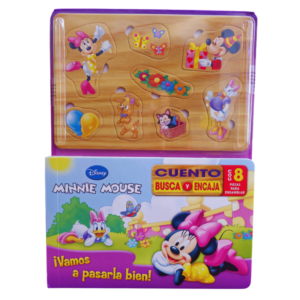 LIBRO INFANTIL BUSCA Y ENCAJA: MINNIE MOUSE