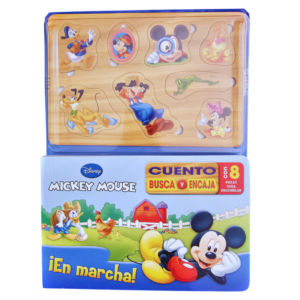 LIBRO INFANTIL BUSCA Y ENCAJA MICKEY MOUSE