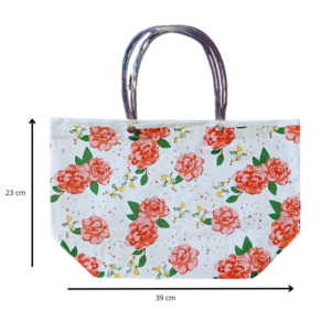 12 PZAS. BOLSAS DECORADAS DE ROSAS PARA REGALO-RECUERDO