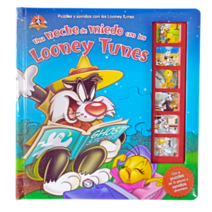 CUENTO UNA NOCHE DE MIEDO CON LOS LOONEY TUNES CON ROMPECABEZAS Y SONIDOS INTERACTIVOS