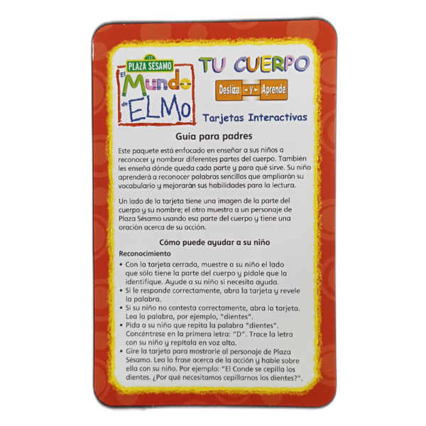 PLAZA SESAMO TARJETAS INTERACTIVAS DESLIZA Y APRENDE TU CUERPO - Image 4