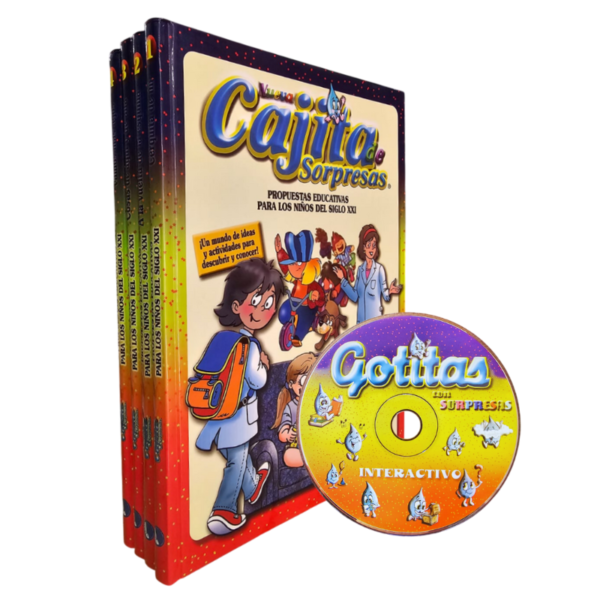 NUEVA CAJITA DE SORPRESAS 4 TOMOS CON CD
