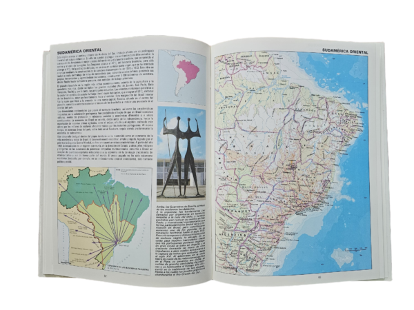 ATLAS GEOGRAFICO UNIVERSAL Y DE MEXICO 1 TOMO - Image 3