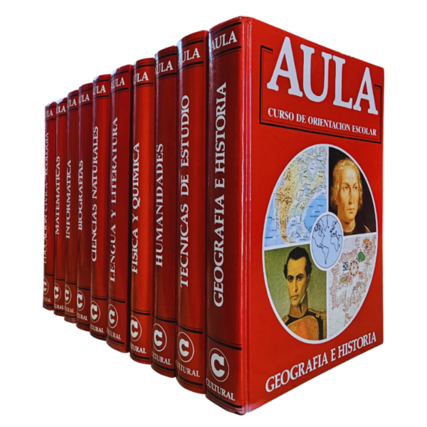ENCICLOPEDIA AULA CURSO DE ORIENTACION ESCOLAR 10 TOMOS