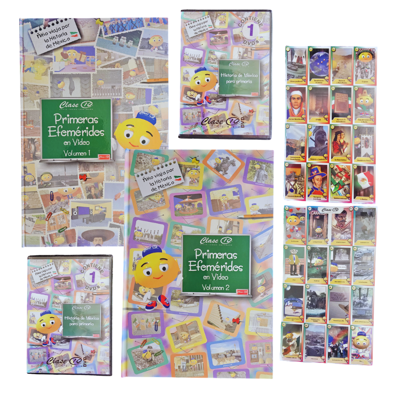 HISTORIA DE MEXICO PARA PRIMARIA 2 TOMOS/2DVD/LOTERIA