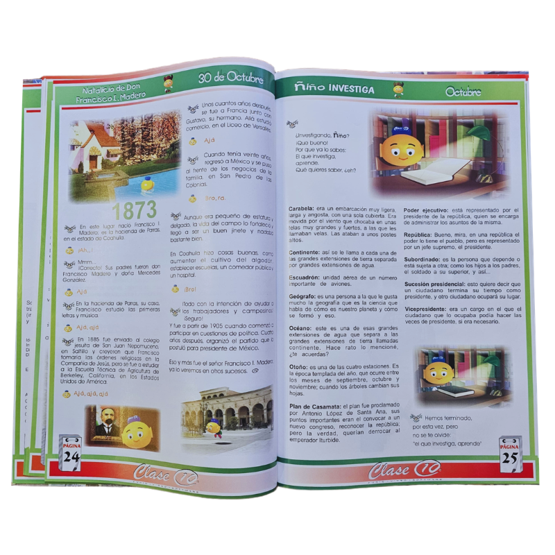 HISTORIA DE MEXICO PARA PRIMARIA 2 TOMOS/2DVD/LOTERIA - Image 3