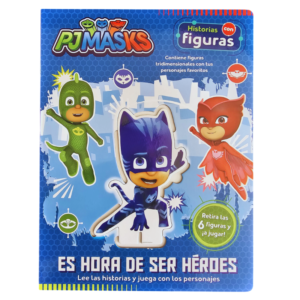 LIBRO HISTORIAS CON FIGURAS PJMASKS-ES HORA DE SER HEROES