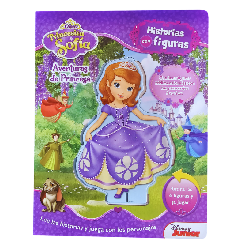 LIBRO HISTORIAS CON FIGURAS PRINCESITA SOFIA - AVENTURAS DE PRINCESA