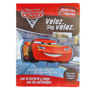 LIBRO HISTORIAS CON FIGURAS CARS 3 - VELOZ SOY VELOZ