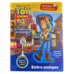 LIBRO TOY STORY 4: ENTRE AMIGOS - HISTORIAS CON FIGURAS 1 TOMO