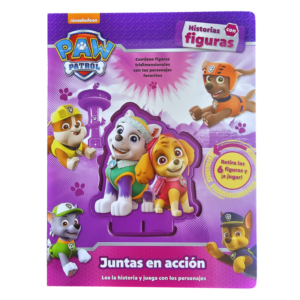 LIBRO HISTORIAS CON FIGURAS PAW PATROL-JUNTAS EN ACCION
