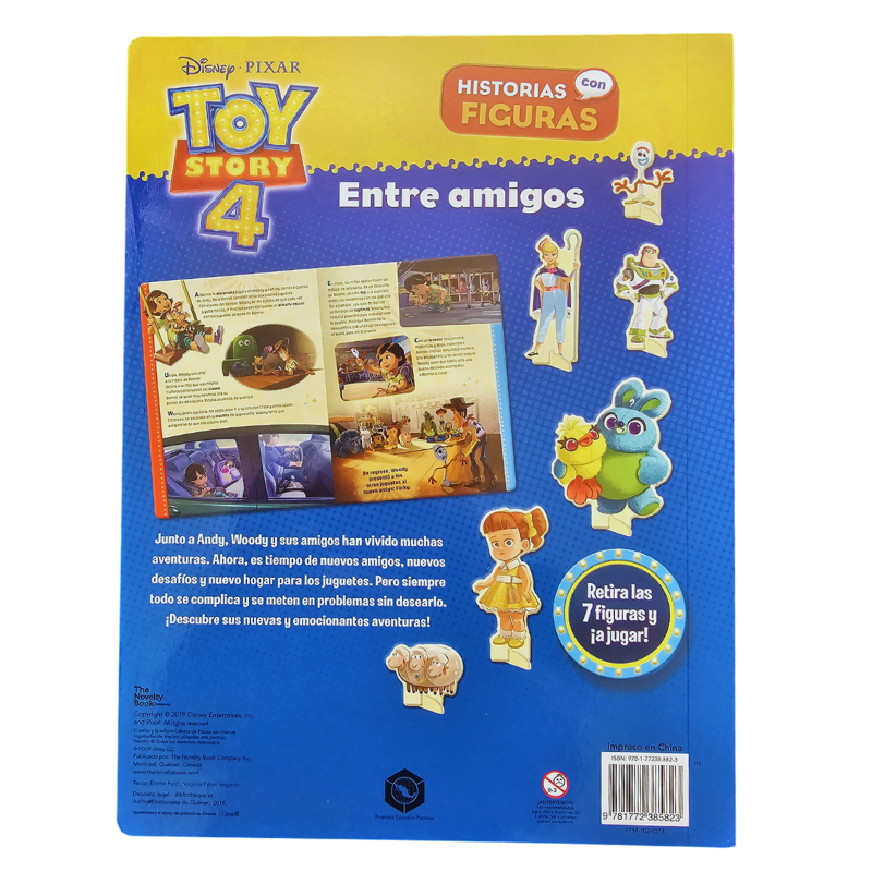 LIBRO TOY STORY 4: ENTRE AMIGOS - HISTORIAS CON FIGURAS 1 TOMO - Image 2