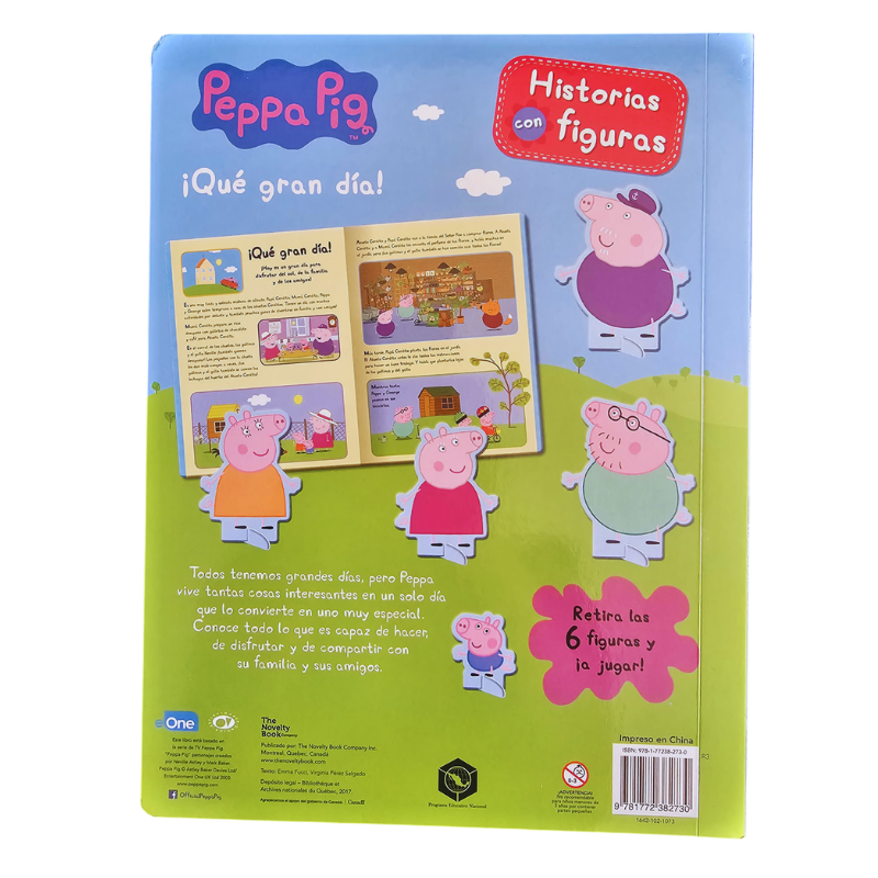 LIBRO HISTORIAS CON FIGURAS PEPPA PIG - ¡QUE GRAN DIA! - Image 2