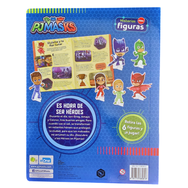 LIBRO HISTORIAS CON FIGURAS PJMASKS-ES HORA DE SER HEROES - Image 2