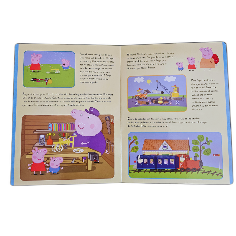 LIBRO HISTORIAS CON FIGURAS PEPPA PIG - ¡QUE GRAN DIA! - Image 3