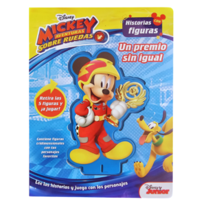 LIBRO HISTORIAS CON FIGURAS MICKEY AVENTURAS SOBRE RUEDAS