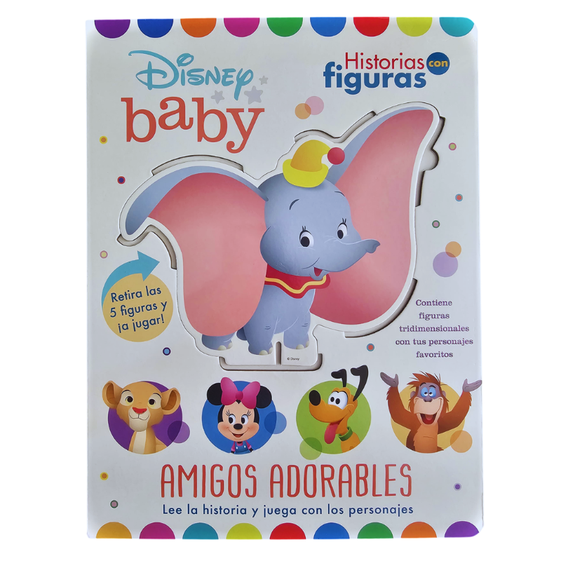 LIBRO HISTORIAS CON FIGURAS DISNEY BABY - AMIGOS ADORABLES