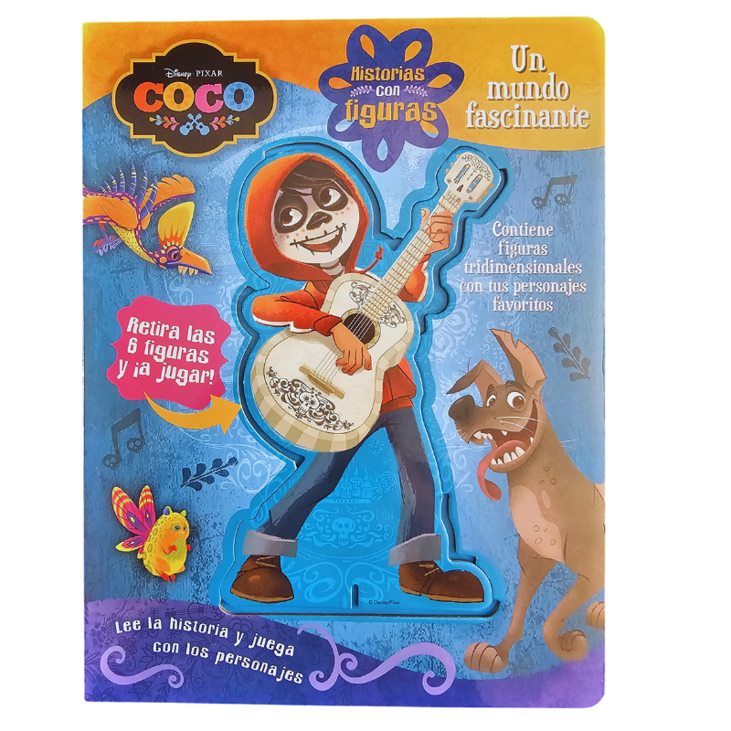 LIBRO HISTORIAS CON FIGURAS DISNEY COCO - UN MUNDO FASCINANTE