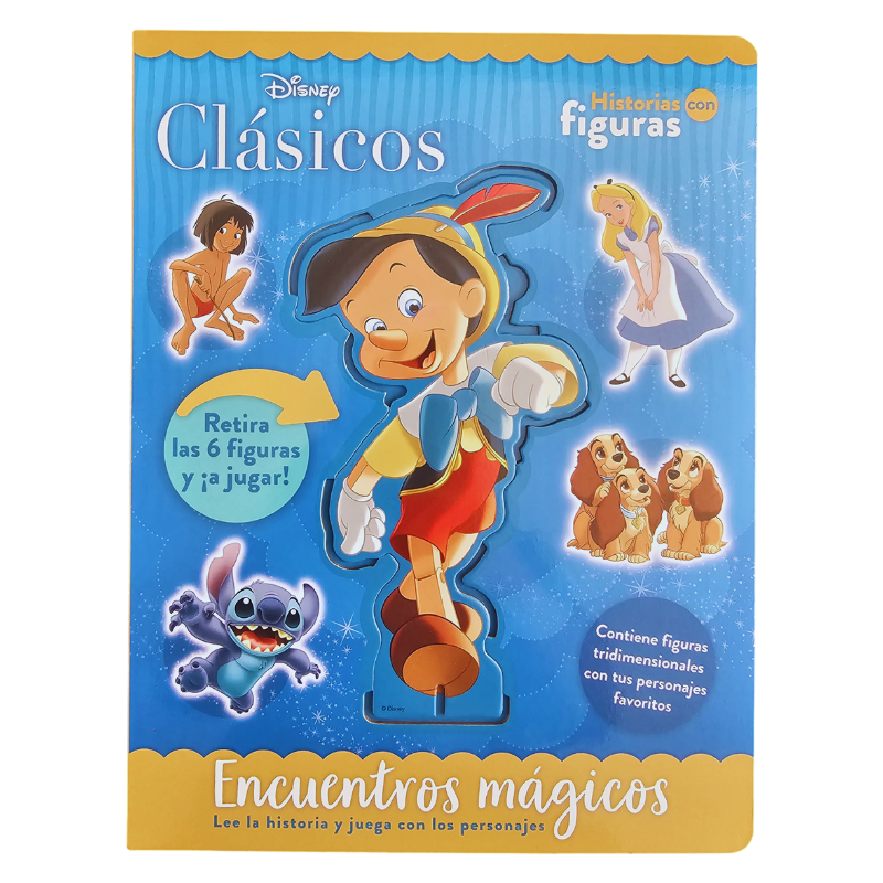 LIBRO HISTORIAS CON FIGURAS DISNEY CLASICOS: ENCUENTROS MAGICOS