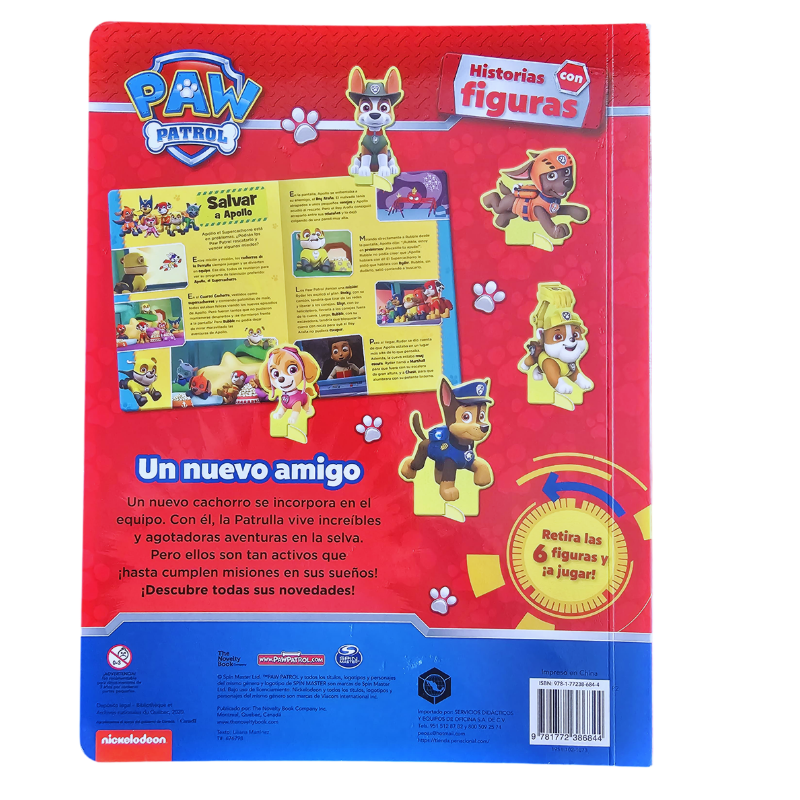 LIBRO HISTORIAS CON FIGURAS PAW PATROL: UN NUEVO AMIGO - Image 2