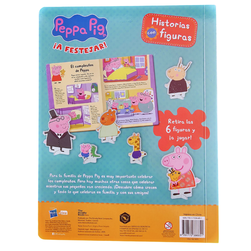LIBRO HISTORIAS CON FIGURAS PEPPA PIG - ¡A FESTEJAR! - Image 2