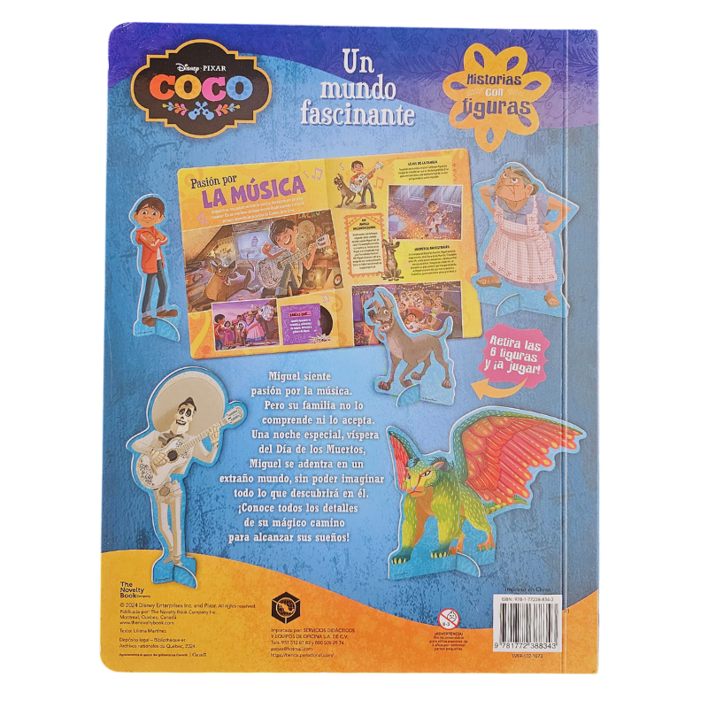 LIBRO HISTORIAS CON FIGURAS DISNEY COCO - UN MUNDO FASCINANTE - Image 2