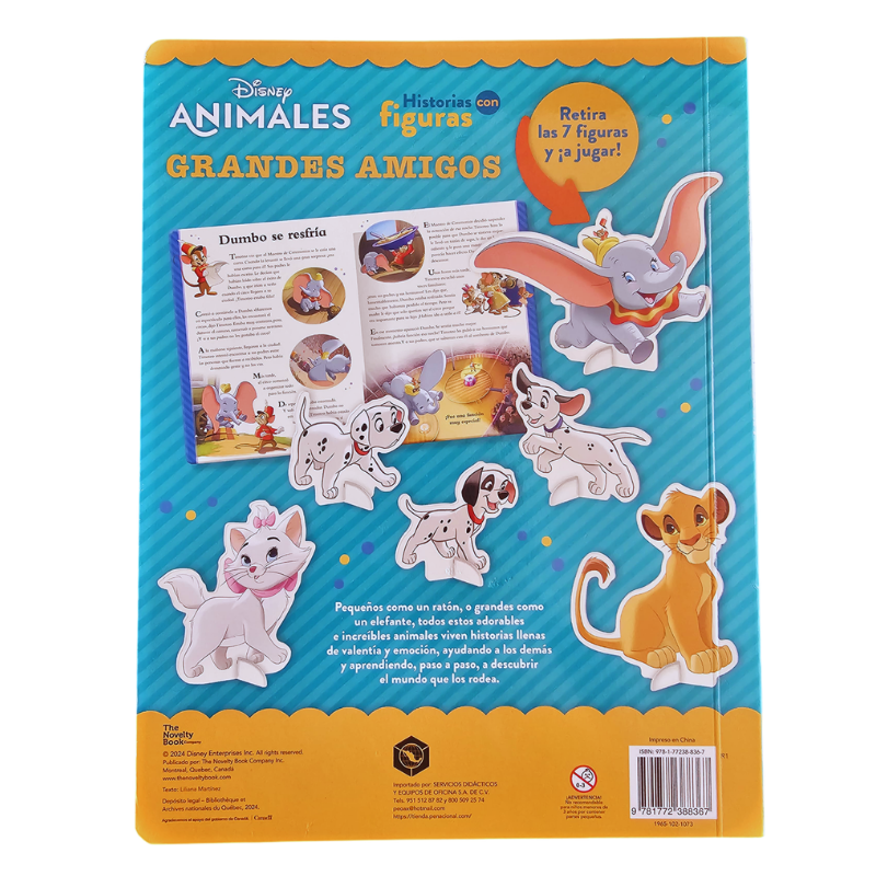 LIBRO HISTORIAS CON FIGURAS DISNEY ANIMALES - GRANDES AMIGOS - Image 2