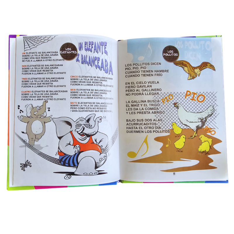 TODO RONDAS Y CANCIONES INFANTILES 1 TOMO CON 5 CD-AUDIOS - Image 2