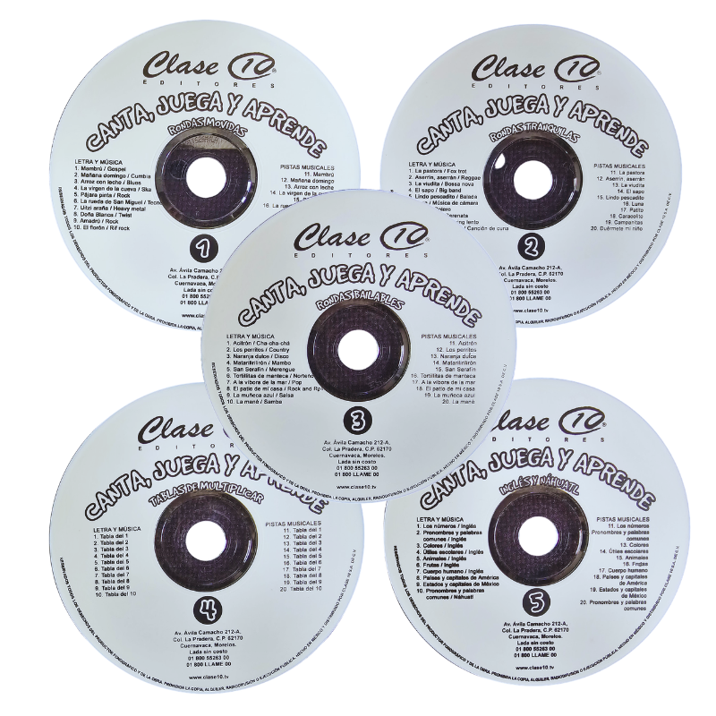 CANTA, JUEGA Y APRENDE 5CD - Image 3