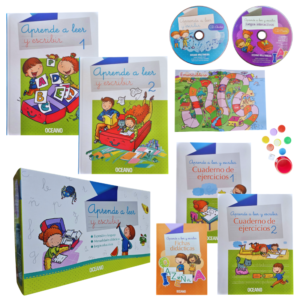 APRENDE A LEER Y ESCRIBIR 2 TOMOS/2 CUADERNOS/ 1CD-ROM/1CD-AUDIO