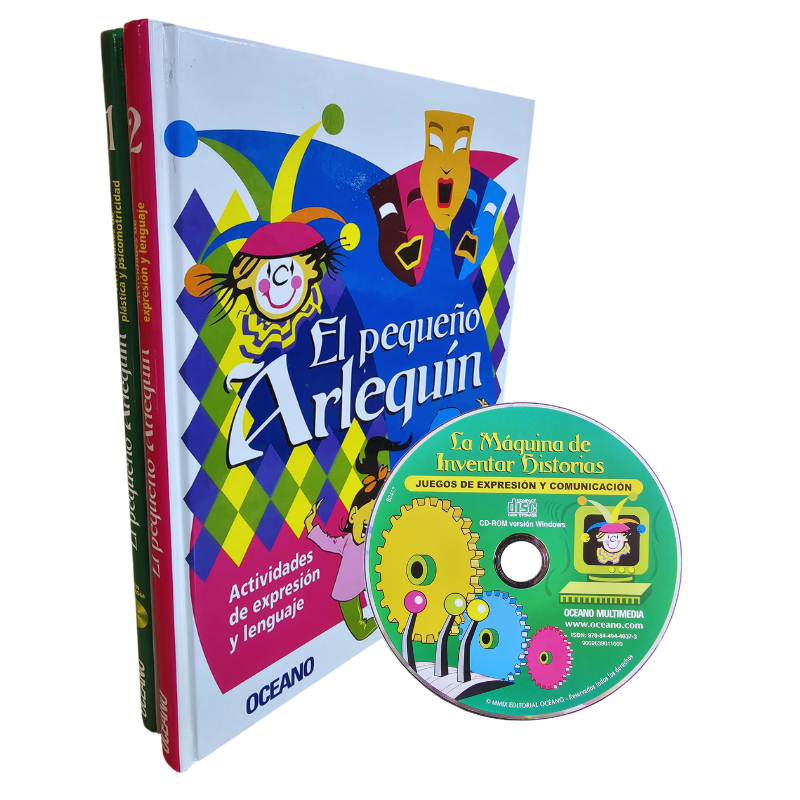 EL PEQUEÑO ARLEQUIN 2 TOMOS CON CD-ROM