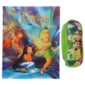 LIBRO DE ACTIVIDADES HADAS TINKER BELL + ESTUCHE DE LAPICES