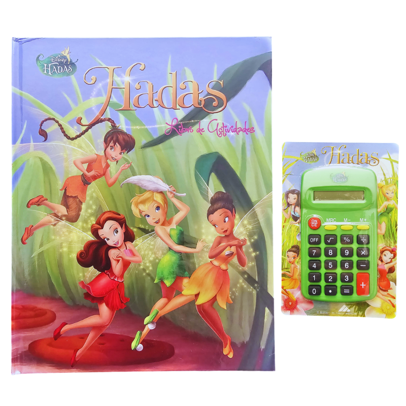 LIBRO DE ACTIVIDADES HADAS TINKER BELL + CALCULADORA