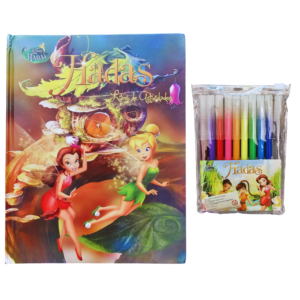 LIBRO DE ACTIVIDADES HADAS TINKER BELL + PLUMONES