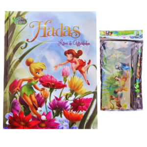 LIBRO DE ACTIVIDADES HADAS TINKER BELL + PORTALAPICES Y LAPICERO
