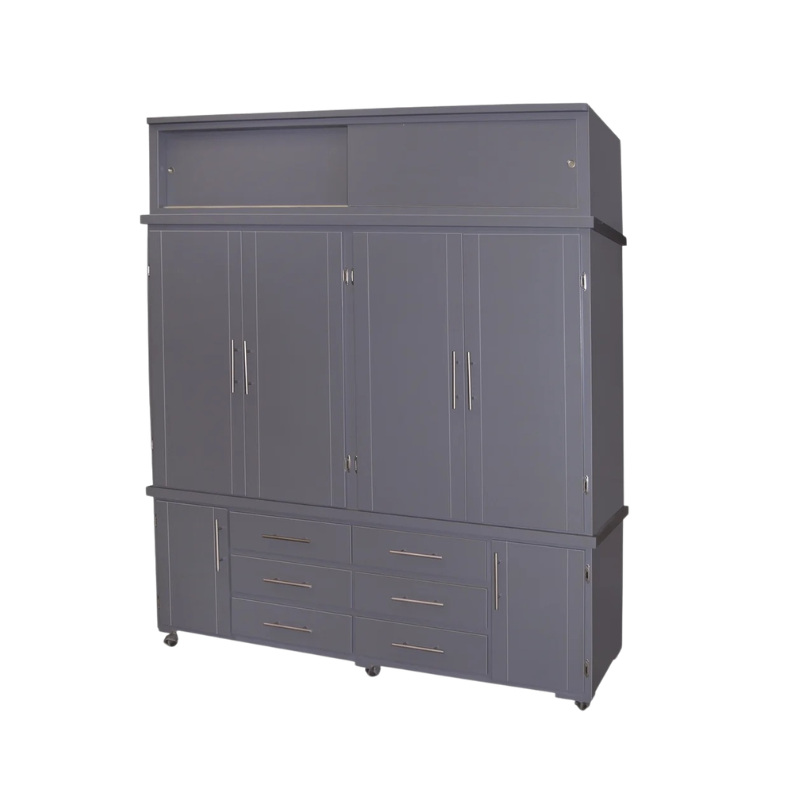 ROPERO MODELO ITALIANO GRIS